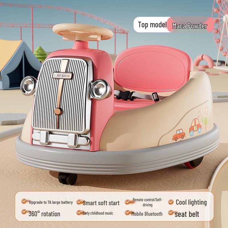 Children's Electric Bumper Car with Music & Lights – Ideal Birthday Gift for Ages 1-6