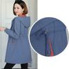 Autumn Women's Jacket Double sided Windbreaker Long Sleeve Jackets Hooded Casual Basic Coat Loose Outerwear