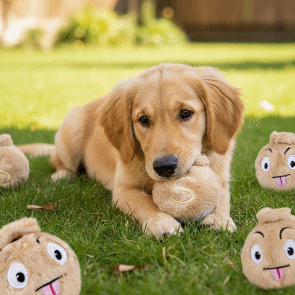 Bissfester Hunde-Elastikball Geldbeutelform Haustier Interaktiver Ball Interaktives Spiel