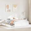Solid Wood Bed without Mattress White 140x200 cm Pine Wood