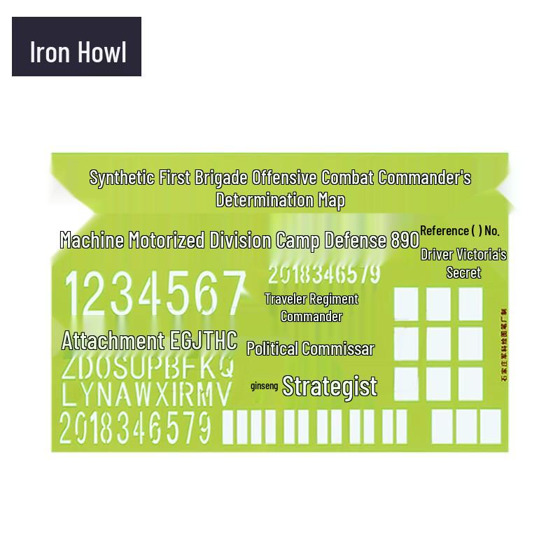 Chinese Character Grid Map Plotting Ruler
