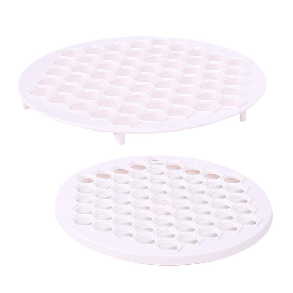 61 Holes Russian Ravioli Mold Reusable Pelmeni Dumpling Maker Cutter for Kitchen Gadgets