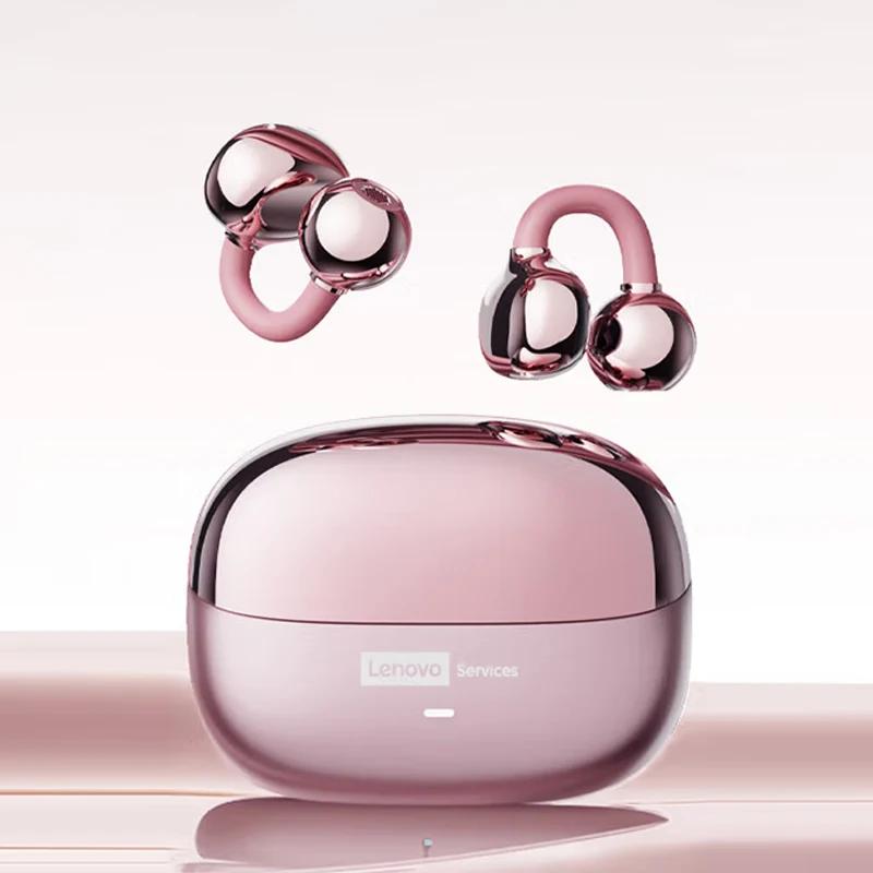 Cuffie Wireless Originali Lenovo LE302 Bluetooth 6.0 Auricolari con Clip da Orecchio Cuffie Sportive per Musica Stereo HIFI con Cancellazione del Rumore