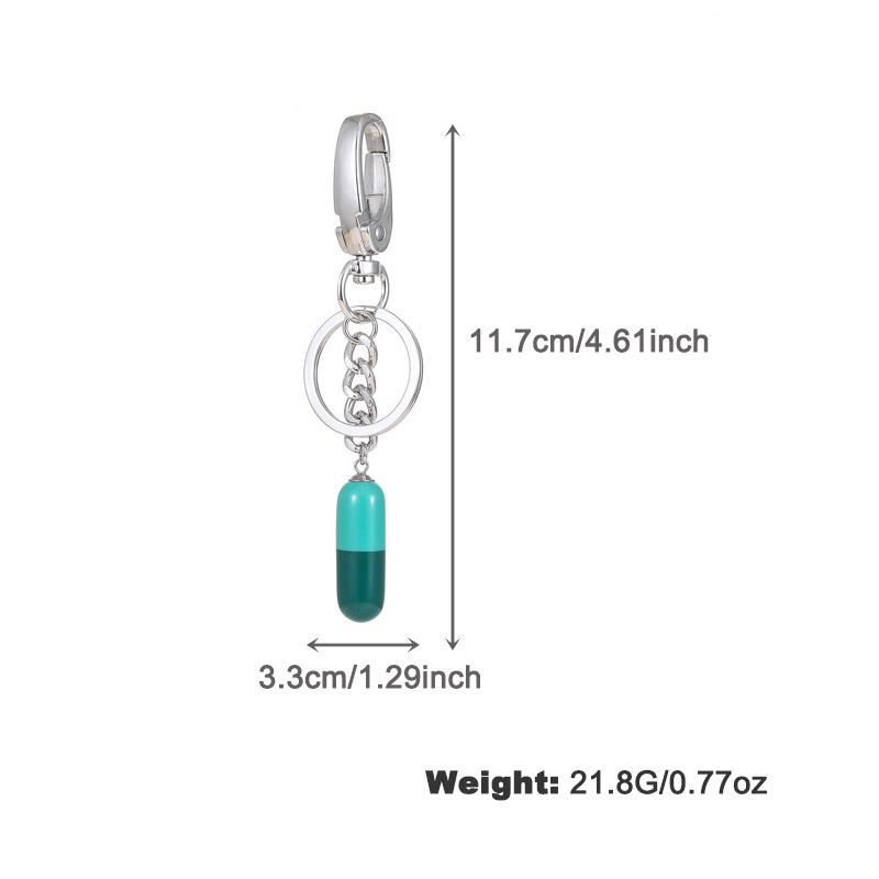 

Брелок-подвеска из смолы Kenjie Color Block - Европейский и американский стиль, Простой и уникальный дизайн