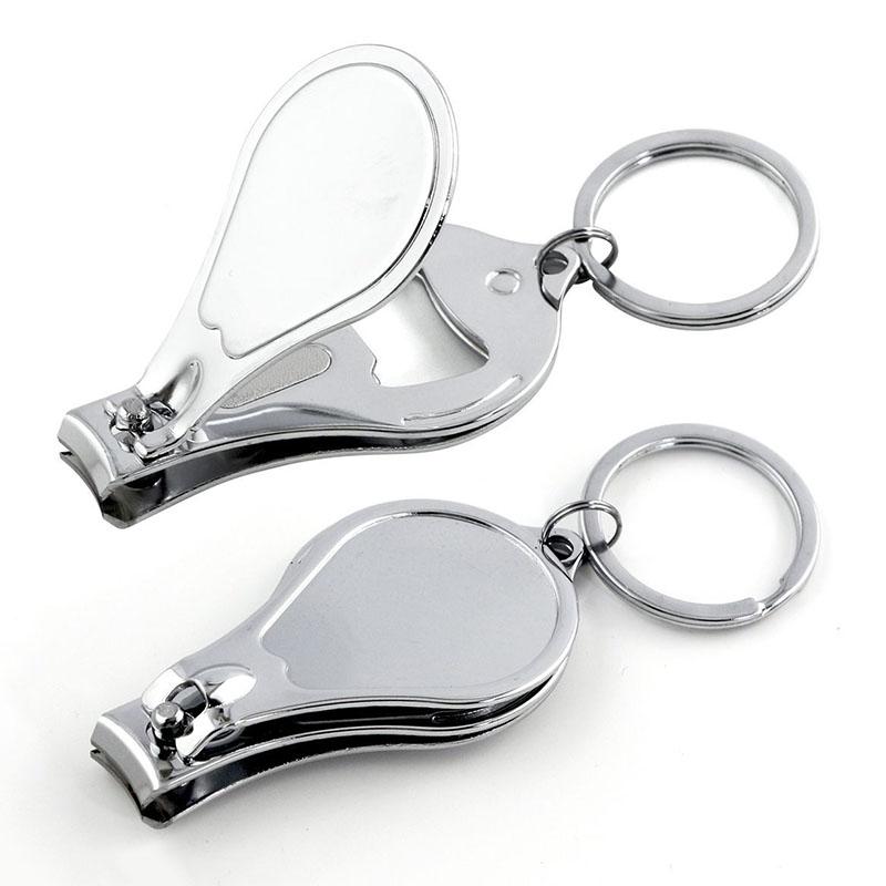 WTEMPO Stainless Steel Bottle Opener Nail Clippers Keychains Door Key Car Key Decor Accessories DIY Personalized Gifts