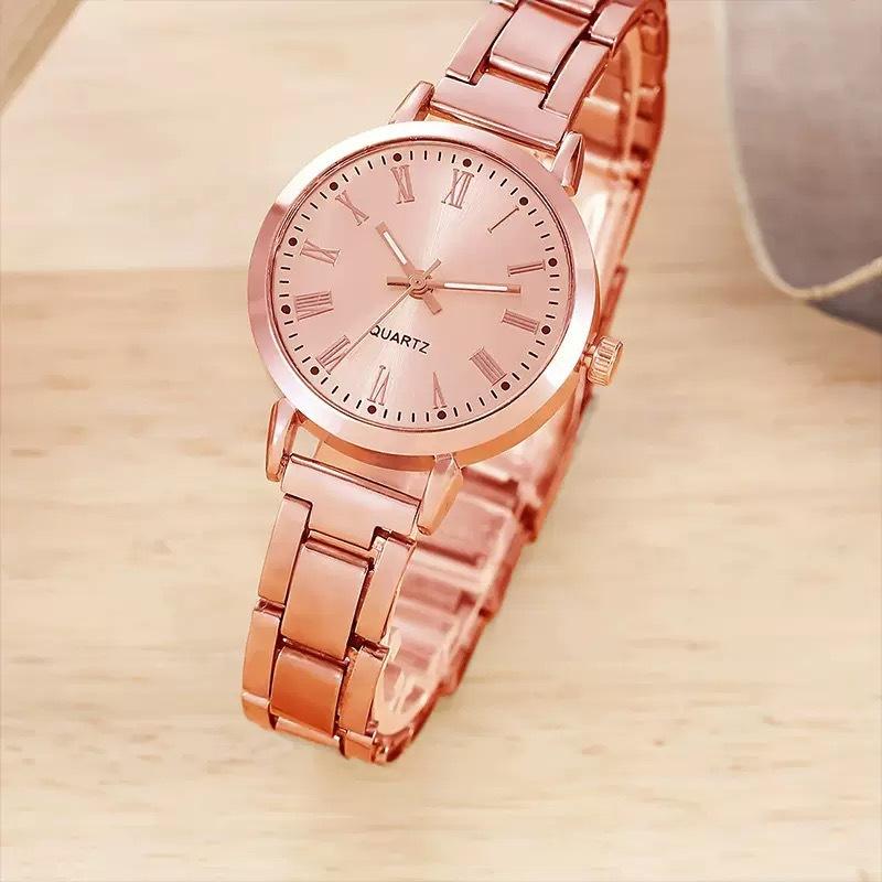 Ladies Graduated Dial Steel Belt Quartz Watch