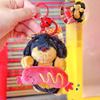 Plush Dachshund Keychain Dog Keyring Cartoon Card Bag Toy Pendant Gift Kids