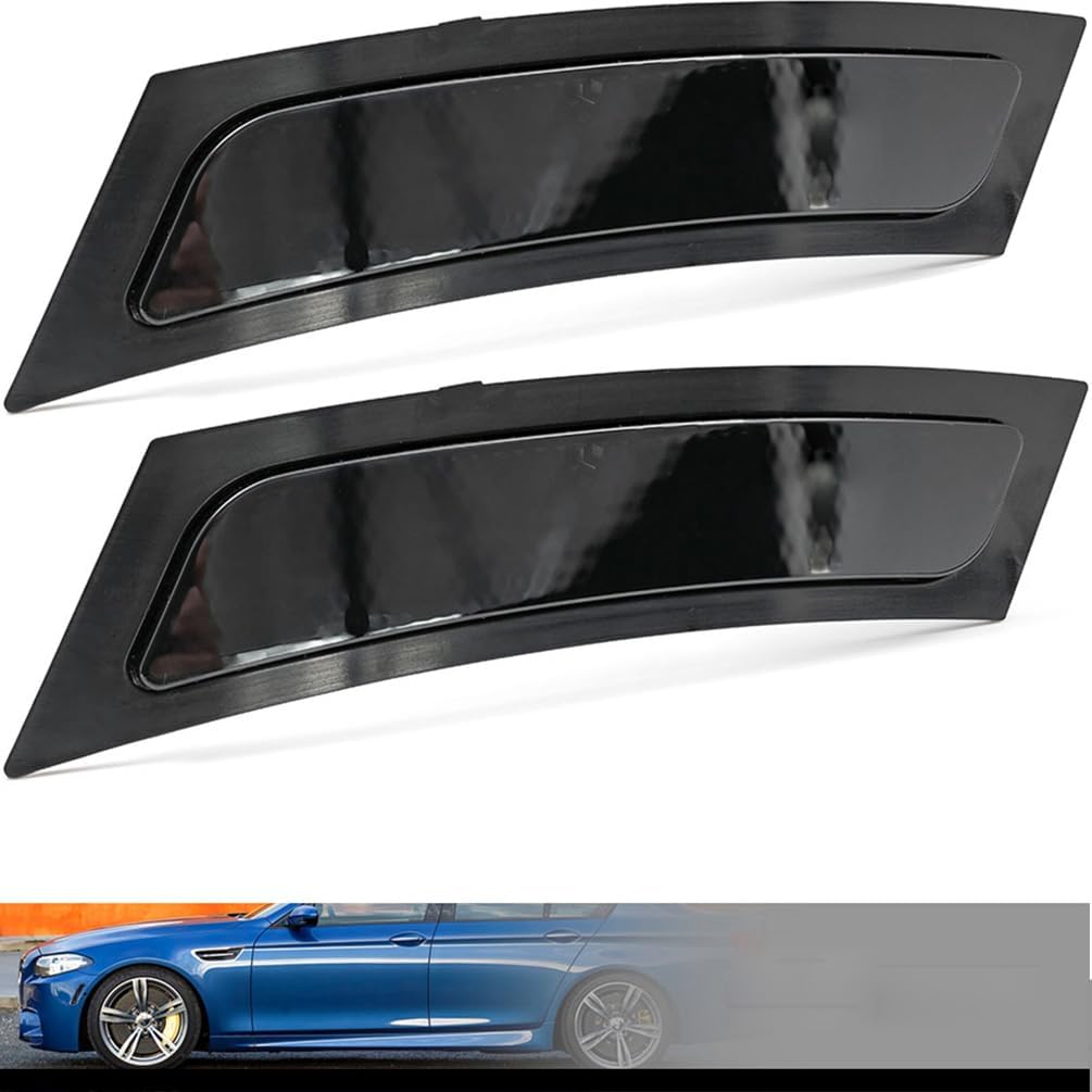 Black Side Markers Reflector Lens for 2011-2016 BMW 5 Series F10 Sedan M5 525i 528i 530i 535i 545i 550i 2012-2018 BMW 6 Series F12 F13 F06 M6 640i