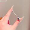 10pcs  Hair Tie Silver/white Heart-shaped Rubber Bands, Suitable For Girls, Baby Ponytail Holders, High Elasticity, Durable Hair