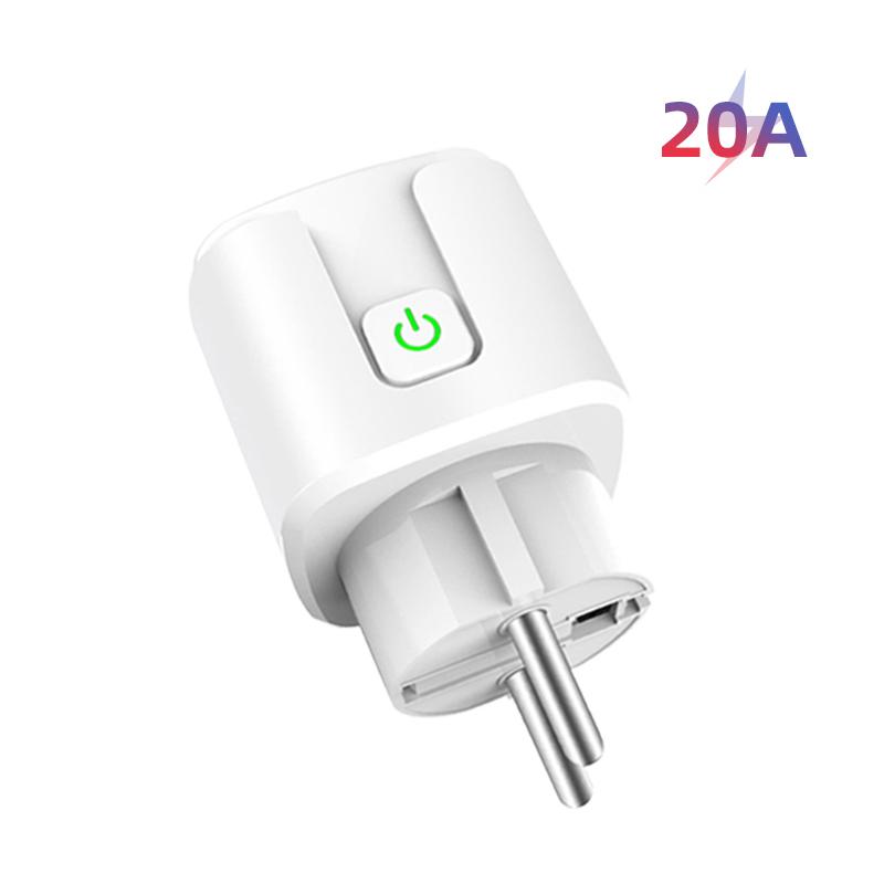 AUBESS 20A/16A Tuya WiFi EU Smart Plug Home Power Monitor Wireless Socket Remote Voice Control Alexa Google Home Yandex Alice