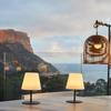 Pack de 2 Lampes de table sans fil - LUMISKY - TWINS - H16 cm - Pied en acier gris - LED blanc chaud et blanc