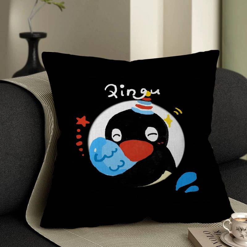 

Children Animation PPingu Personalized Pillow Cover Kids Bedroom Wild Party Decor Pillowcase kid Birthday shower Gift 30x30 cm