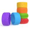 6 Pack Sensory Fidget Toys Slap Bracelets, Textured Silicone Sensory Toys for Kids, Calming Tool for Special Needs, Wearable Anxiety Relief Toys for