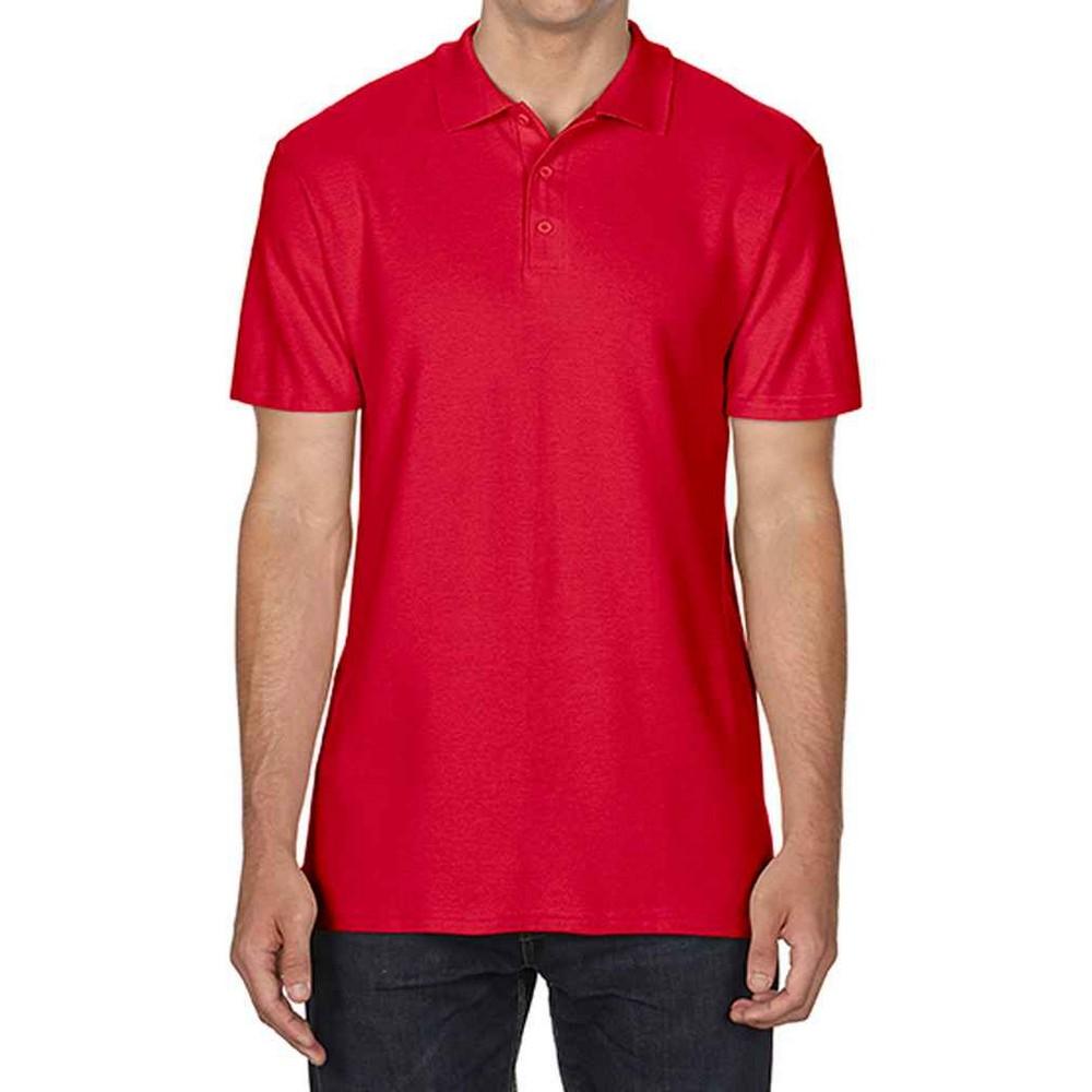 Gildan Mens SoftStyle Double Pique Polo Shirt