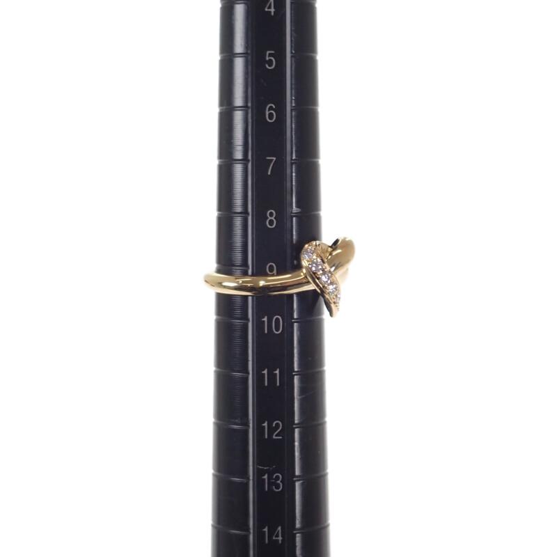 MIKIMOTO #9(JP Size) Ring K18 Yellow Gold Women