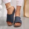 Women's Summer Wedge Slippers, Fashion Fish Mouth Sandals and Slippers, Lightweight Beach Sandals and Slippers