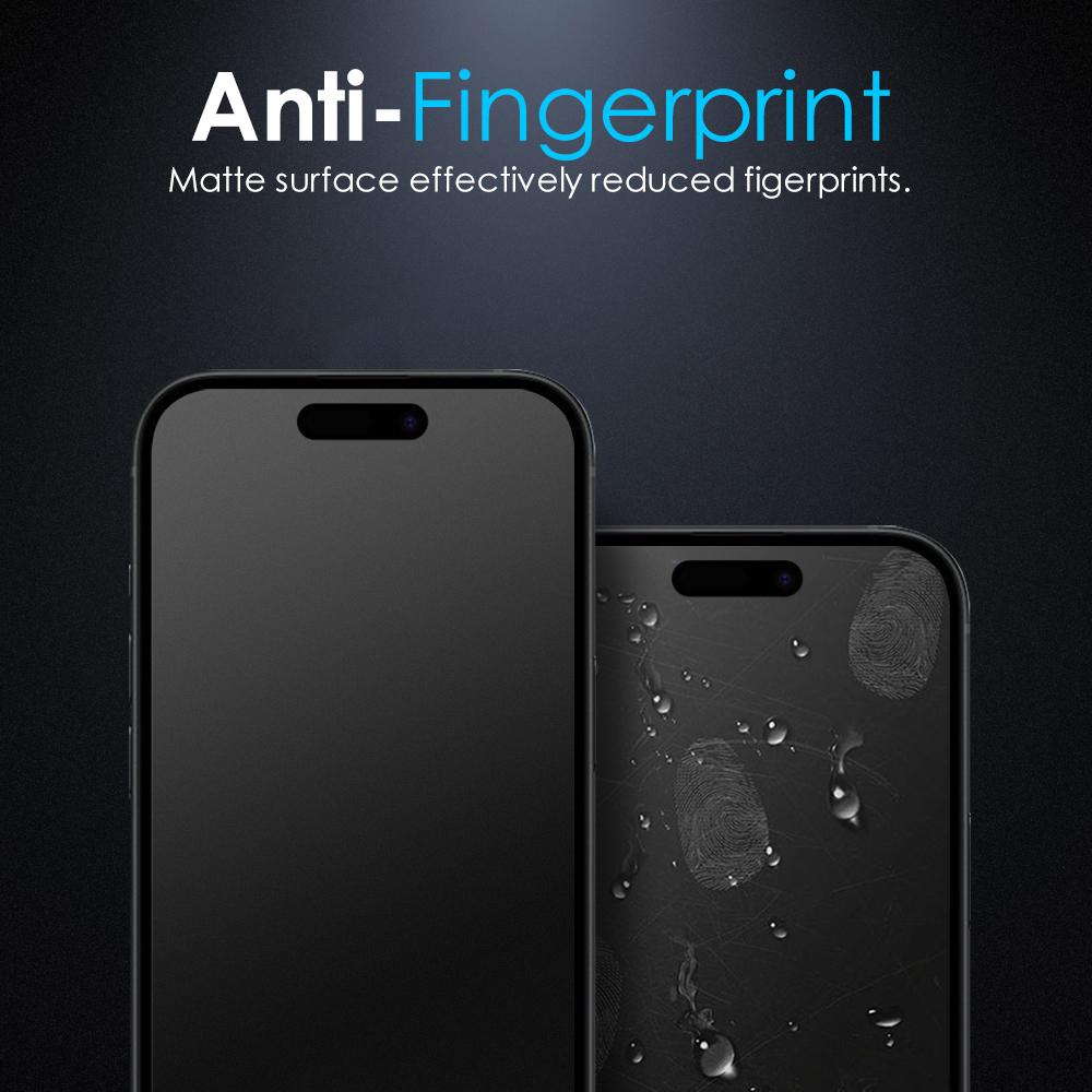 NORTHJO A++ For iPhone 15 Matte Screen Protector Anti-Fingerprint Full Coverage Tempered Glass Film