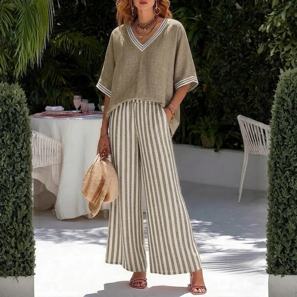 Two Piece Sets For Women Casual Long Sleeve Shirts And Short Pants