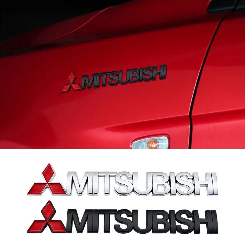 Car Letter Sticker Tail Bumper Badge Rear Trunk Emblem For Mitsubishi Evolution Lancer Grandis Outlander Triton Pajero ASX
