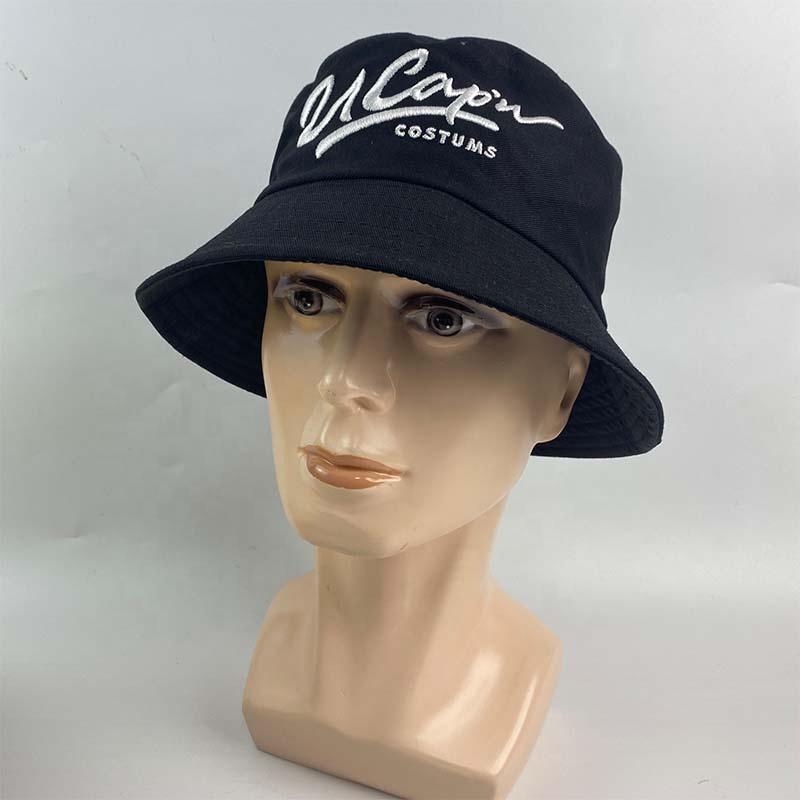 HB0001 Outdoor Embroidery Summer Unisex Fishing Cap veracap Custom Yellow Knit Cotton Fisherman Bucket Hat