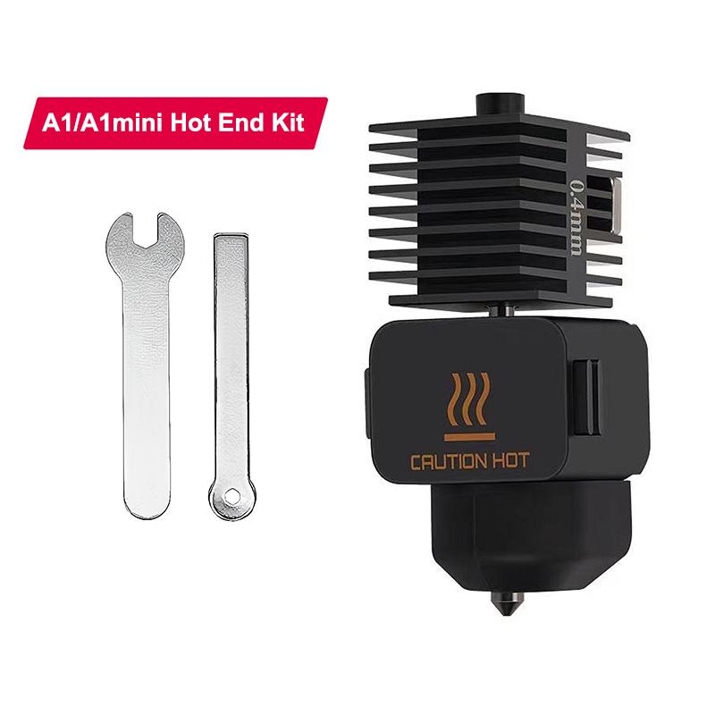 For Bambu Lab A1/A1 Mini Hotend Kit Fast Speed Printing Head Assembly Thermistor Heater 0.2/0.4/0.6/0.8mm Hardened Steel Nozzle