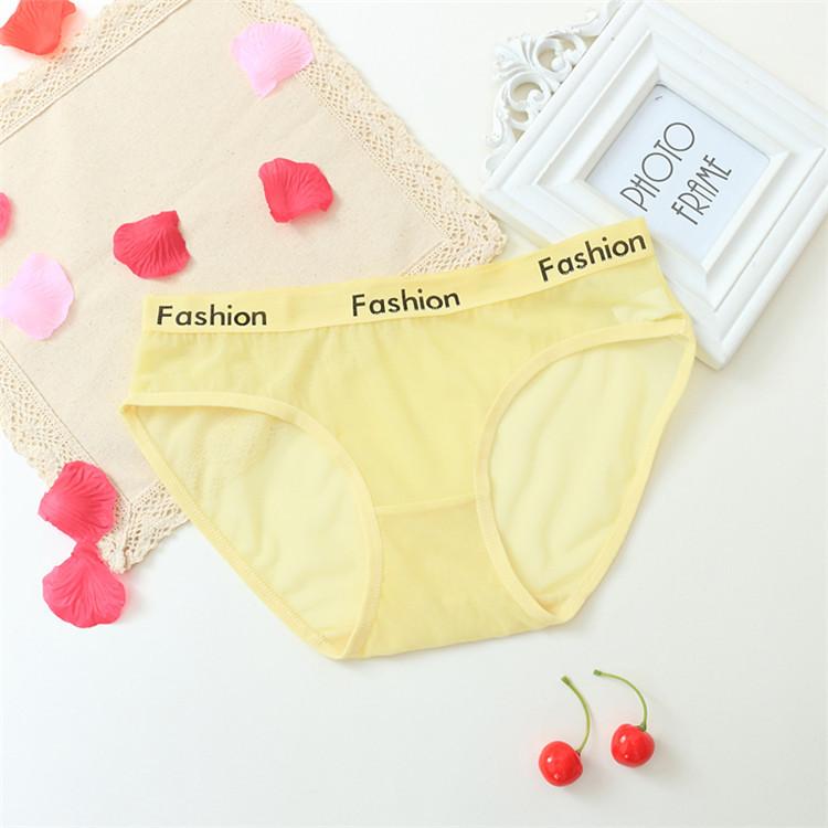 Sexy Höschen für Damen, nahtloser Slip, Ikule, transparentes Netzgarn, Unterwäsche mit niedriger Taille, N04