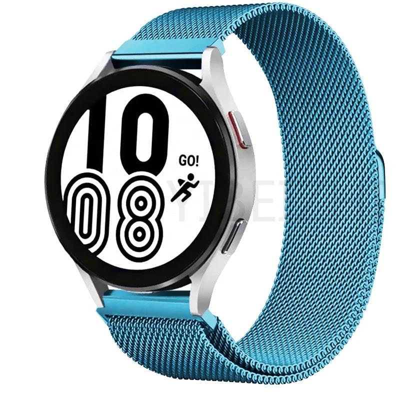 Mailänder Armband für Samsung Galaxy Watch 7 6 5 4 44mm 40mm Magnetisches Metallarmband 22mm 20mm Armband Galaxy Watch 4/6 Classic