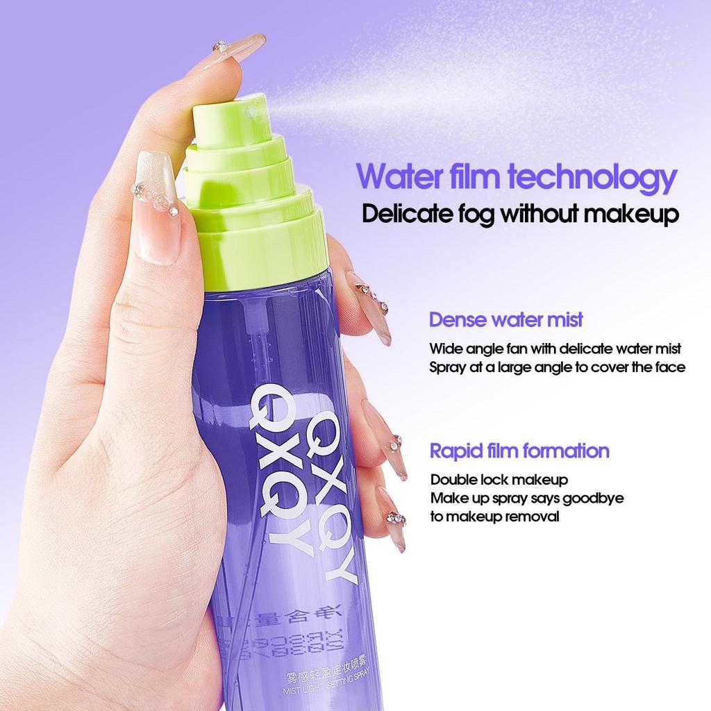 Light Mist Face Makeup Setting Spray, Delicate Nozzle, Matte Soft Focus Effect, Portable Moisturizing Spray