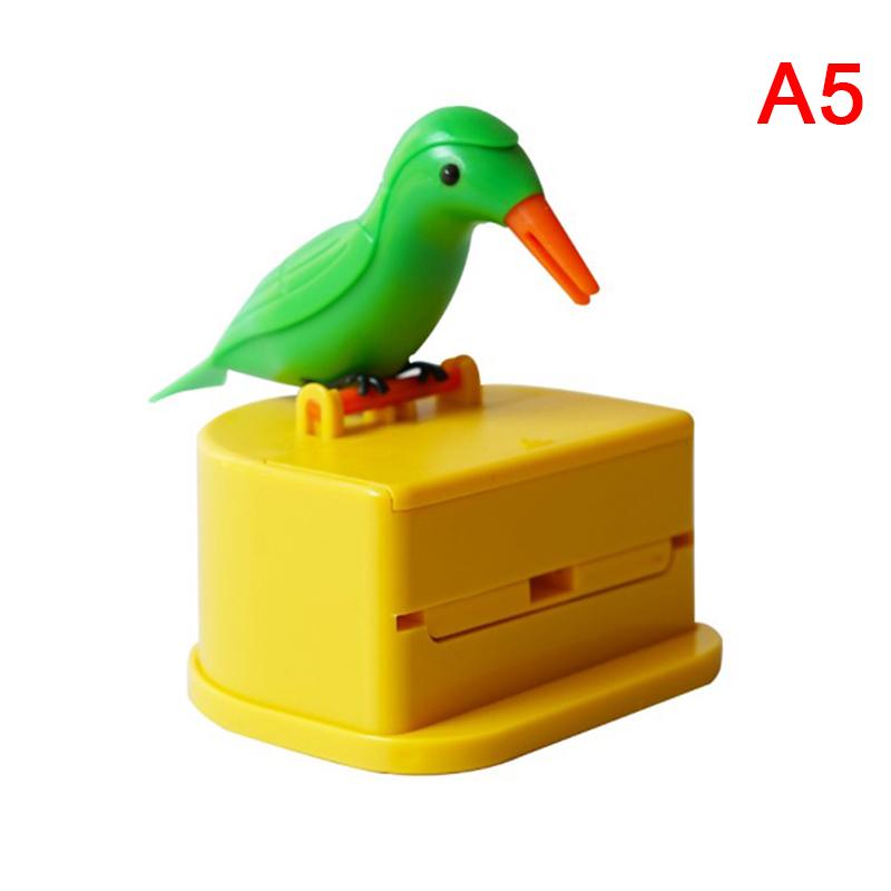 Creative Cute Hummingbird Toothpick Dispenser Gag Gift Cleaning Teeth High Quality Material Automatic Bird Toothpick Box