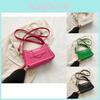 Contemporary Crossbody Bag Sleek Small Square Handbag Versatile Daily Use Pu Leather