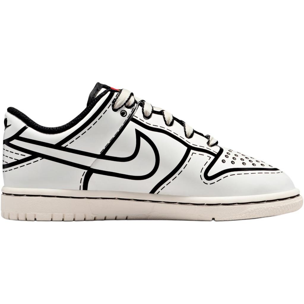 Nike LEGO x Dunk Low PS Sail Kids Sneakers Cream Black Rush-Red II7288-100