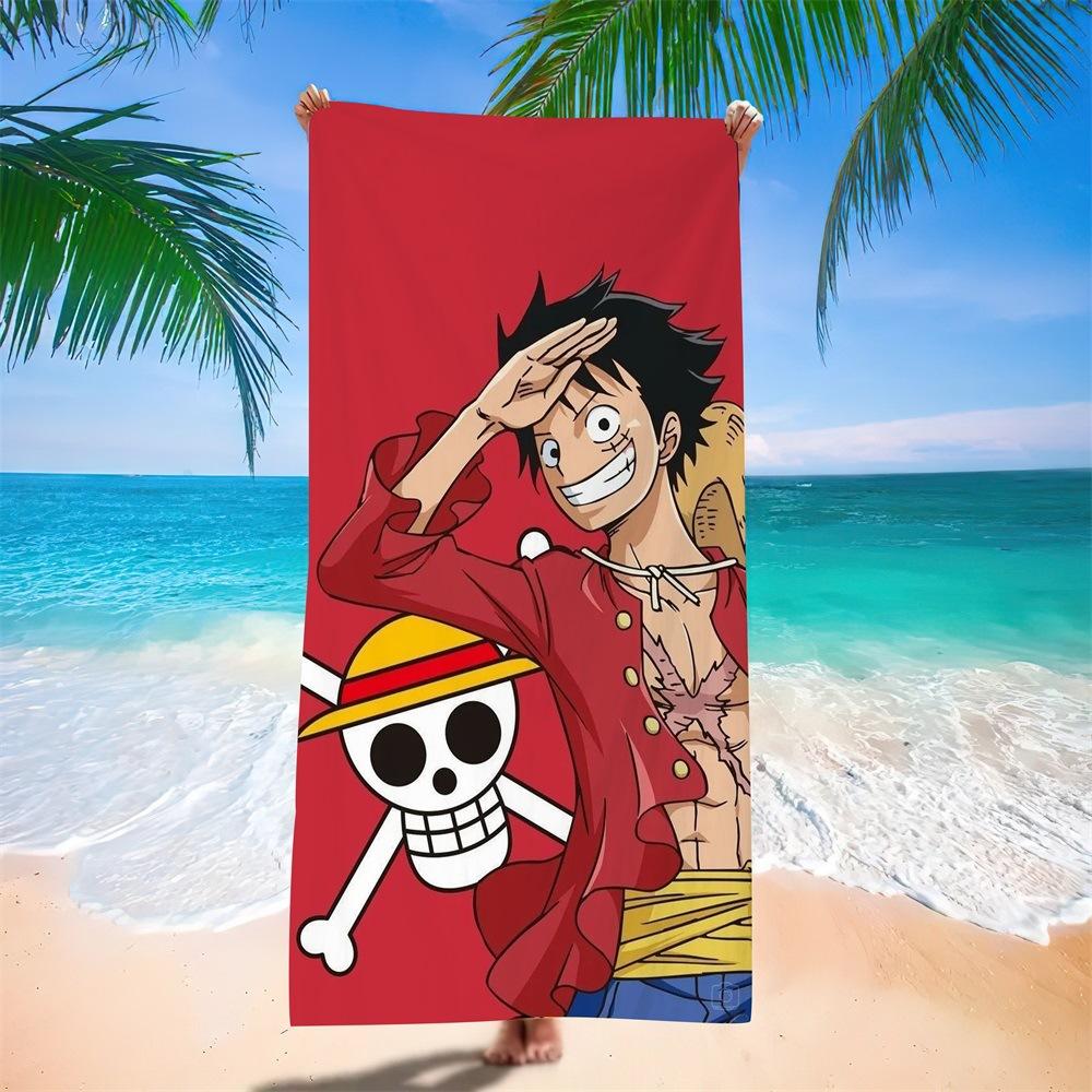 New Anime Character Printed Microfiber Beach Towel Quick Dry Water Absorbent Bath Towel