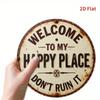 1pc Funny Plate Metal Tin Sign Wall Decor Farmhouse Garage Bar Cafe Kitchen Bathroom Bedroom Home Room Studio