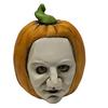 Pumpkin Face Sculpture Spooky Ghost Face Resin Pumpkin Figurine Halloween Tabletop Decoration for Indoor Outdoor Patio Home Decor