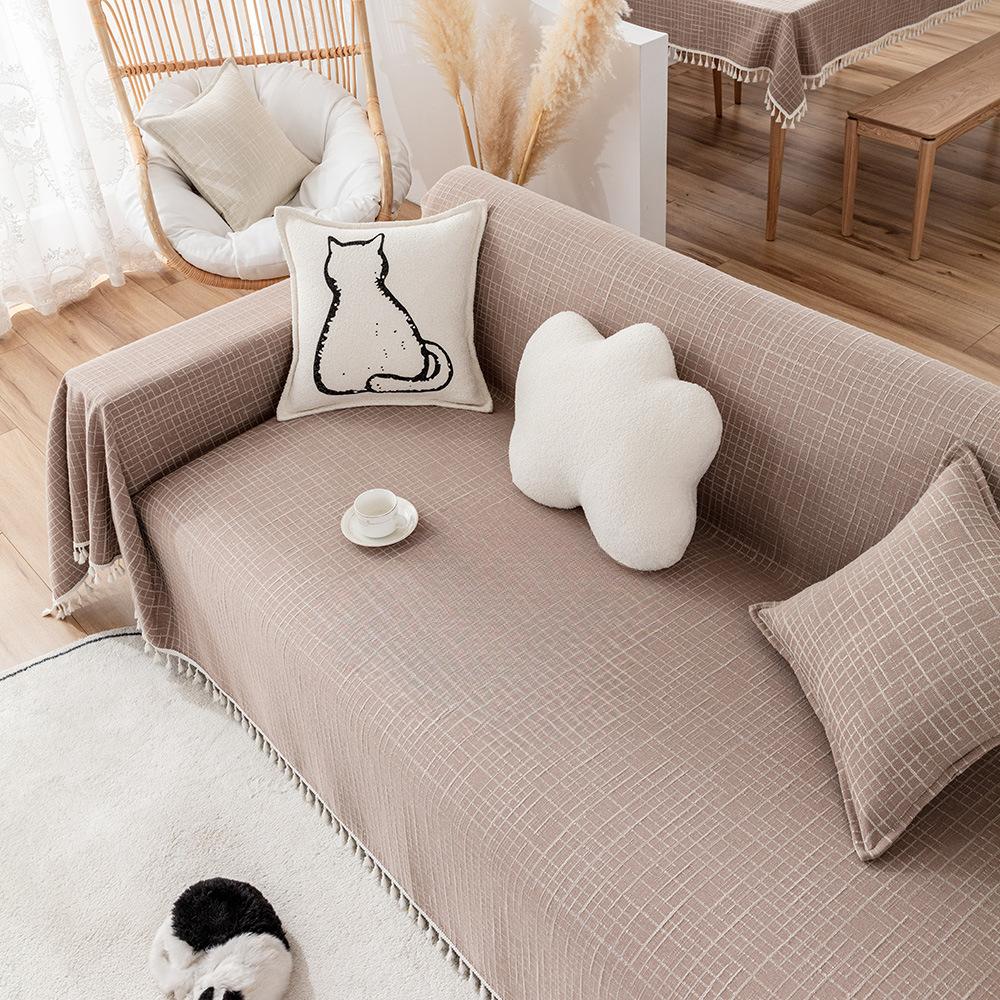 Nou Anti-Cat's Lab Husă de canapea simplă și modernă Husă de canapea Cezzo Pernă de canapea Prosop acoperire completă Pernă de toamnă și iarnă Pânză de acoperire în stil ins