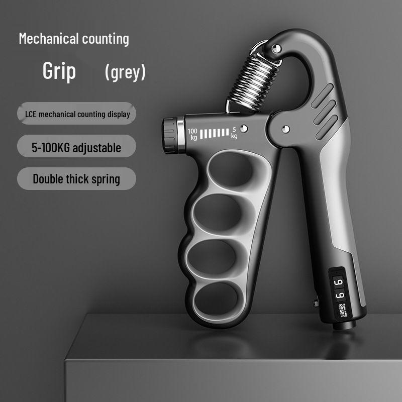 Adjustable Mechatronic Finger Strength Training Hand Gripper for Adults - Muscle Fitness Counter Model