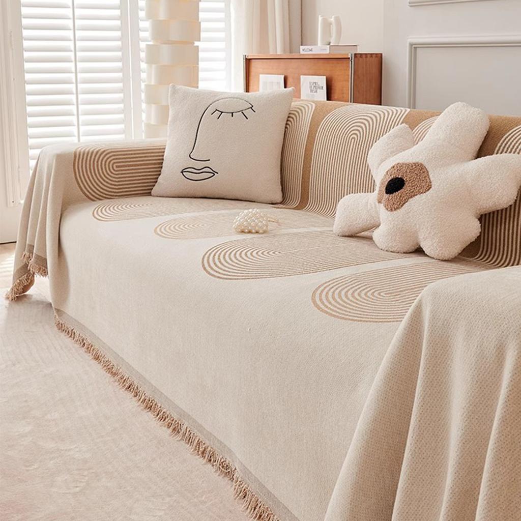 Sofa Cover Towel High Sense Sofa Cover Four Seasons Universal Sofa Towel Non-Slip Anti-Cat's Paw Pujiang Sofa Cover All Inclusive