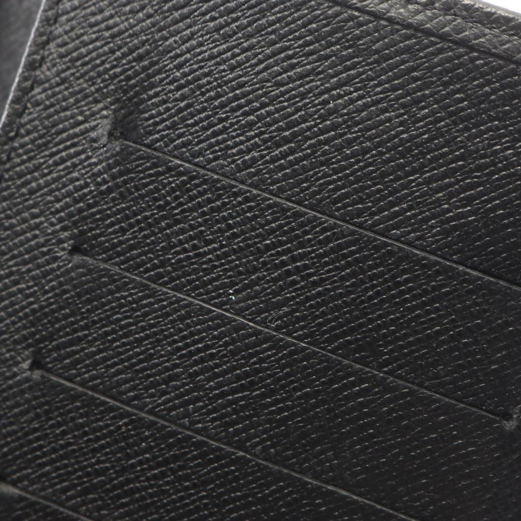 Used LOUIS VUITTON Porto Valeur Cartes Crdit Taiga Ardoise Bifoldpurse M30392 leather Black Used mens