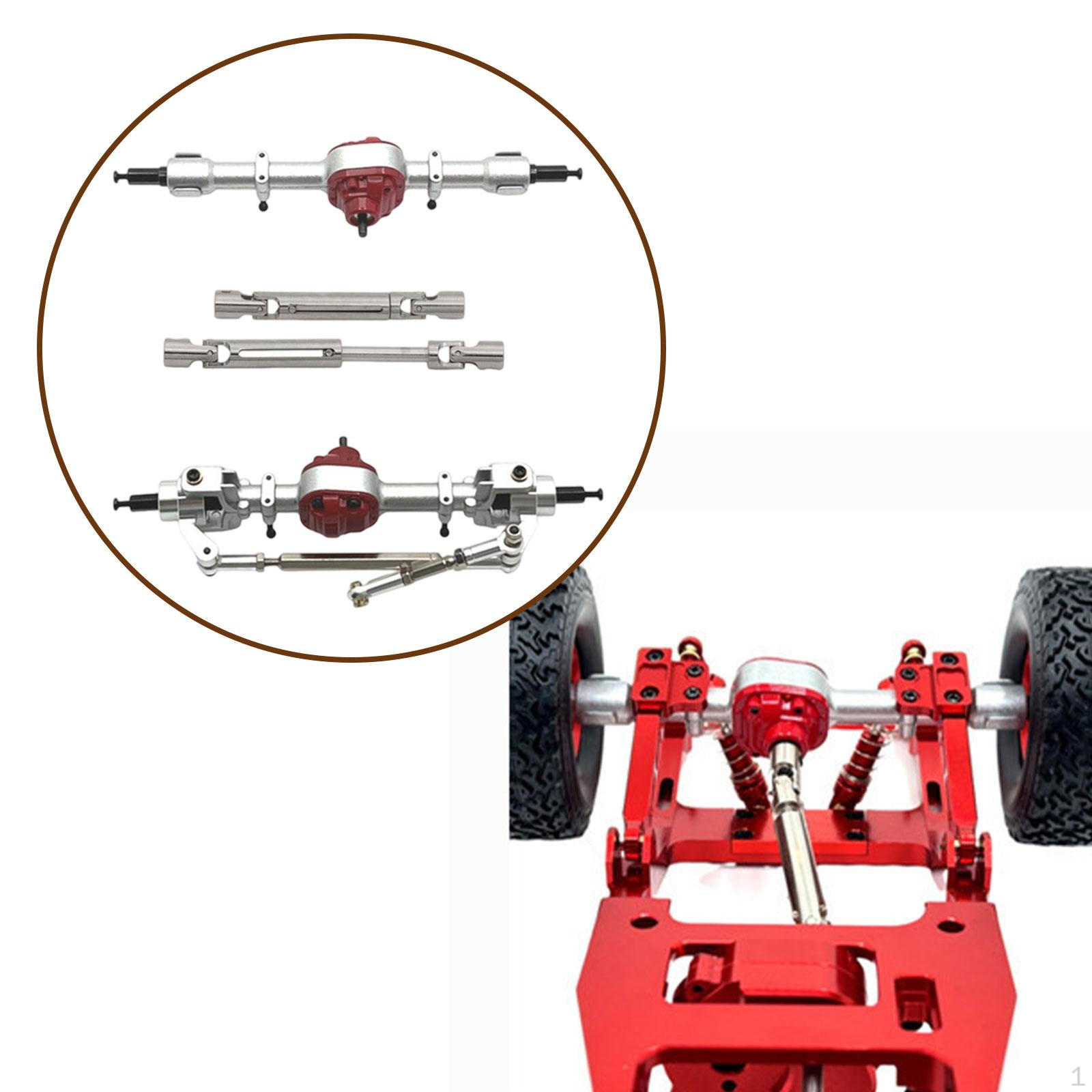 

Metal Front and Rear Axles 1/12 RC Car Upgrade Accessories DIY Modified Replacement Adjustable Drive срібний