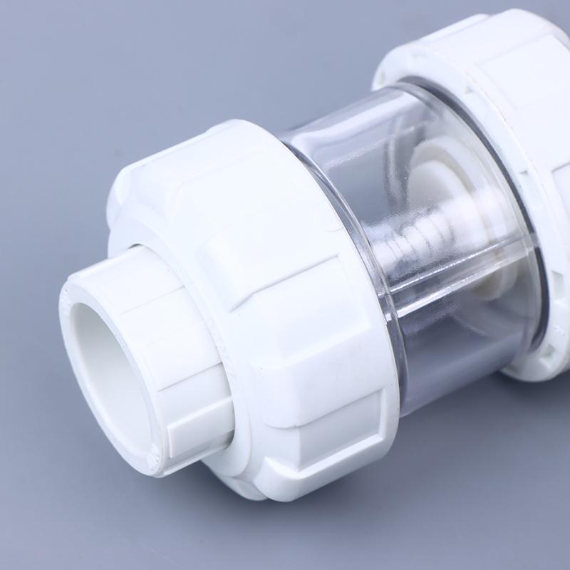 1 Pcs Aquarium Check Valves Non Return Anti-Siphon Fish Tank Lifting Check Valve 20/25/32Mm Transparent
