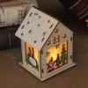 Glowing Wooden Christmas House Ornament DIY Kit for Kids