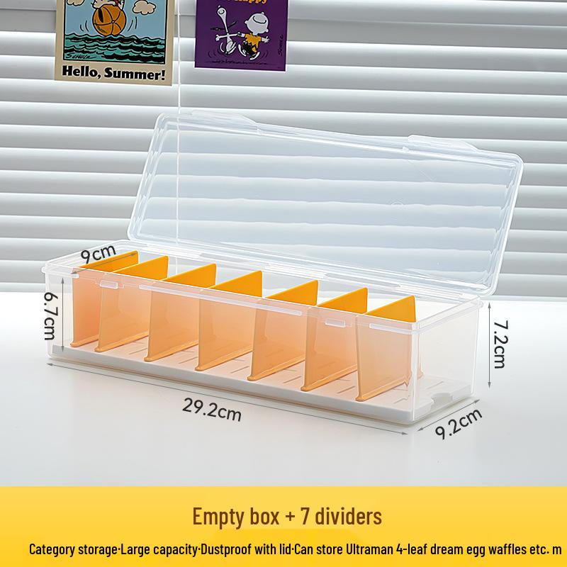 

Прозрачный пыленепроницаемый органайзер для карточек: Ультрамен, Ю-Ги-О, Покемон - Маленькая коробка с крышкой