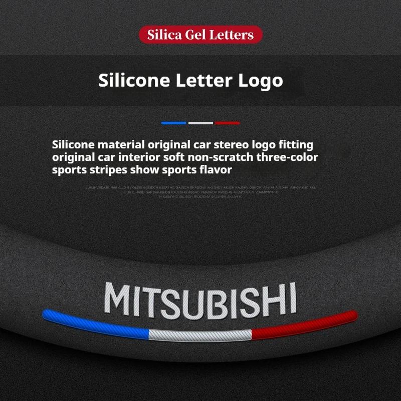 Car Suede 3D Coining Logo Antislip Steering Wheel Cover For Mitsubishi Outlander Pajero Asx Colt Lancer EX Evolution L200 Triton