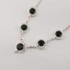 Green Tourmaline Gemstone Silver Necklace, 925 Sterling Silver Pretty Homemade Necklace, October Birthstone Gift, RN-2-12