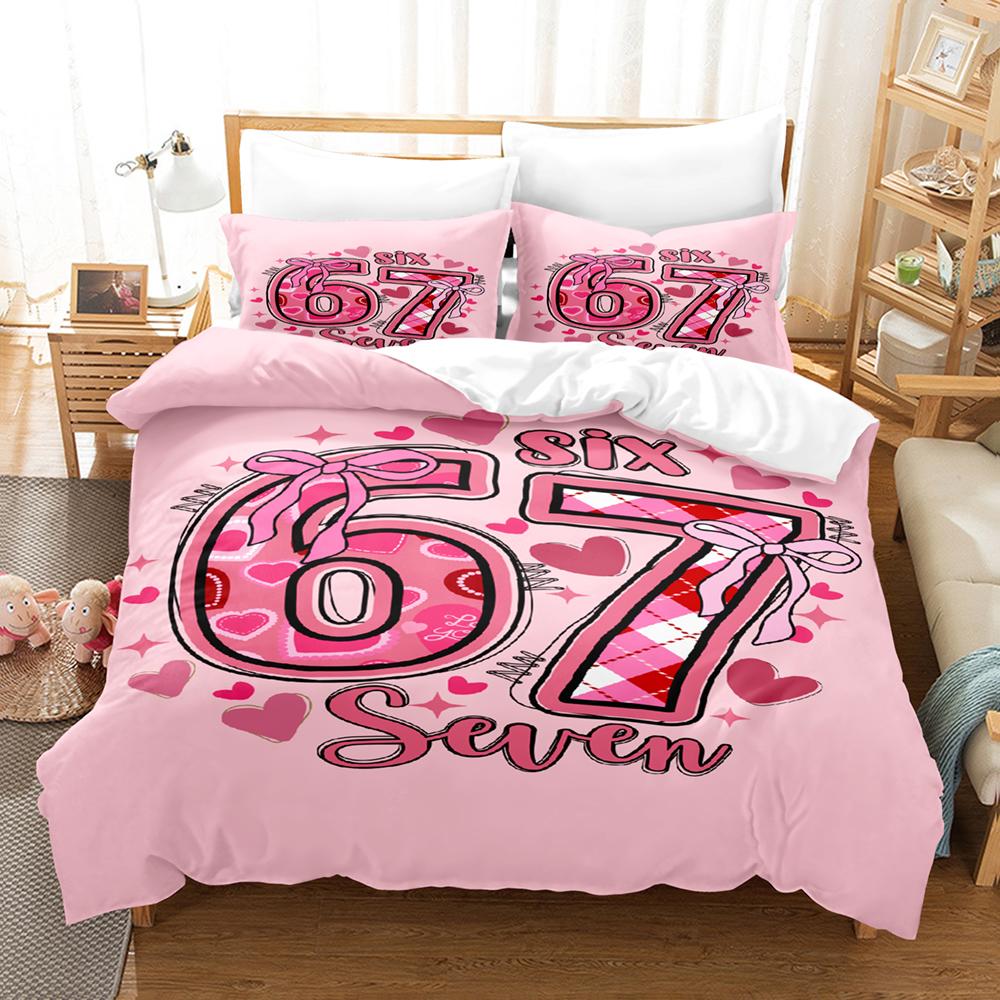 67 POP-Kultur 3D-Druck Bettwäscheset Moderner Stil Weiches Bettbezug-Set King Queen Twin Größe Geburtstagsgeschenk für Schlafzimmerdekoration