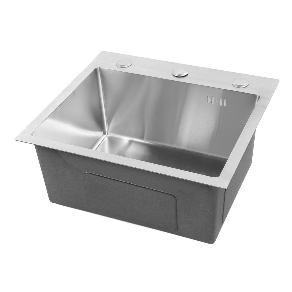 Chiuvetă de bucătărie sub blat, cu o singură cuvă, din oțel inoxidabil, periat, retractabilă