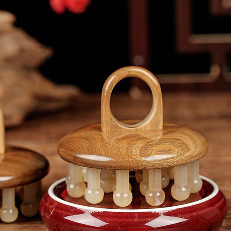 Green Sandalwood Meridian Massage Comb Set