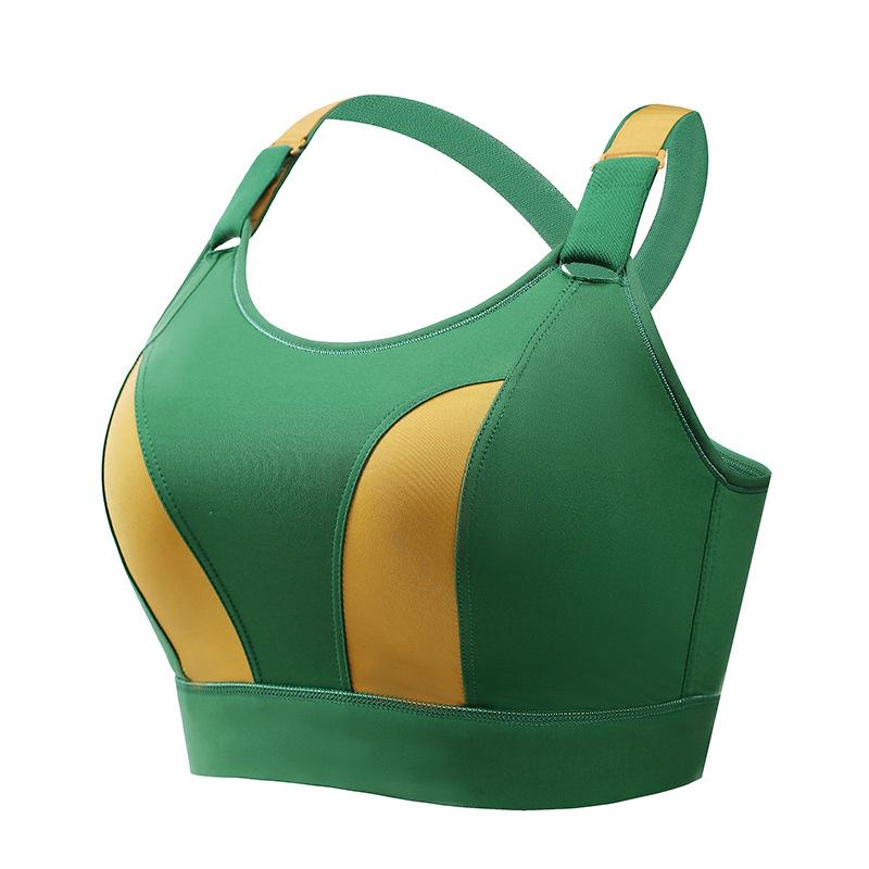 

Модный контрастный цветной бюстгальтер большого размера с красивой спинкой-крест накрест без косточек, спортивный бюстгальтер для йоги большого размера 50/115CDE