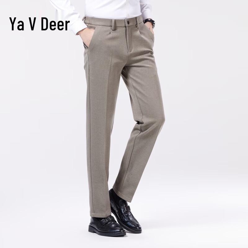 Yalu 2026 Men's Slim Straight Business Casual Pants
