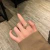 Anillo de Camelia con Pedrería Retro - Joyería de Moda para Mujer para el Dedo Índice con Forma de Flor de Rosa